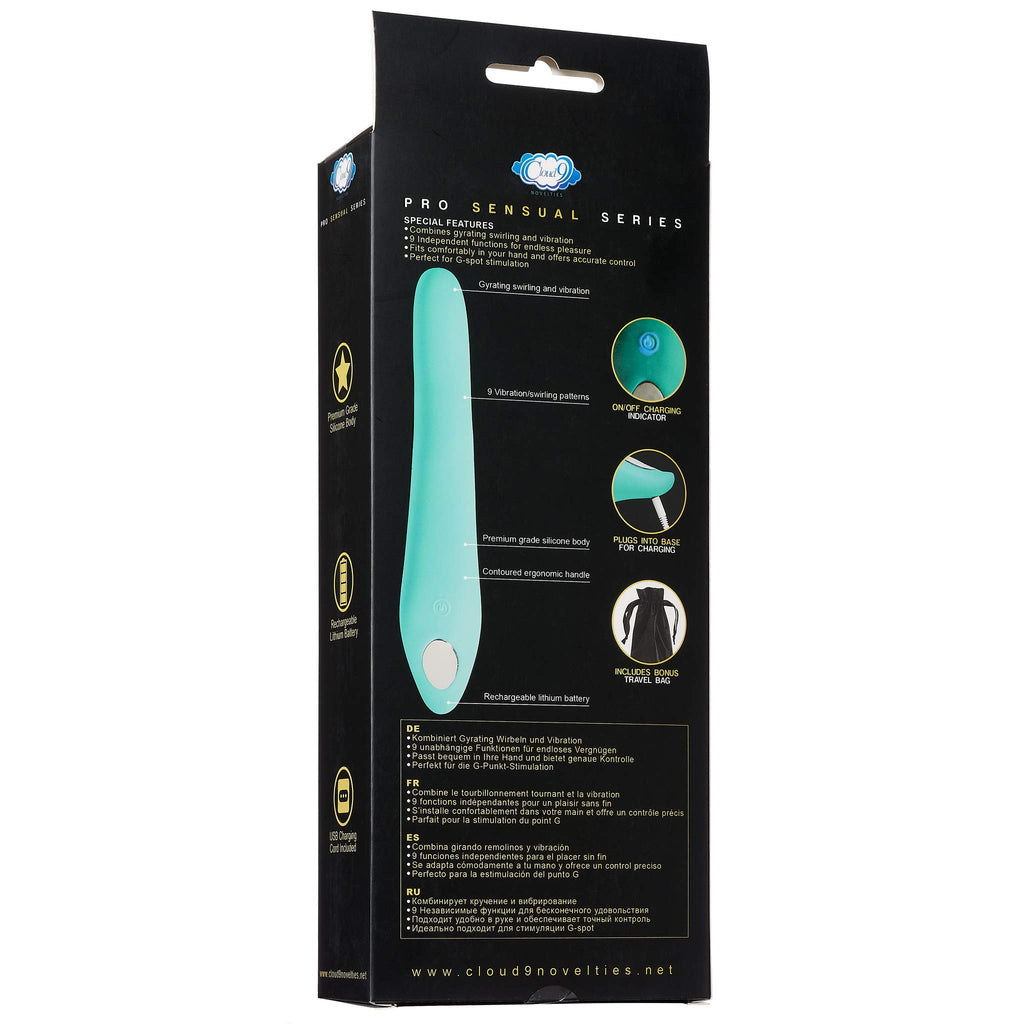 Cloud 9 Novelties Swirl Touch Dual Function Swirling And Vibrating Stimulator (Teal)