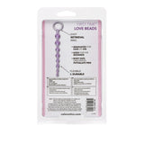 Calexotics First Time Love Beads, Butt Plug With Retrieval Ring And Graduated Anal Beads - Purple Se-0004-32-2