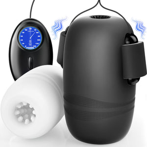 EORONE Male Sex Toys for Men - 6IN1 Male Masturbator 2 Pack Male Vibrator Penis Pump Stroker Pocket Pussy with CVT & Visual Cont