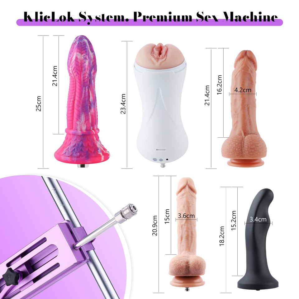 Hismith 100W Premium Sex Machine, APP Controlled Sex Machine with KlicLok System, Love Machine Gift Packaging for Couple ,,,1 Co