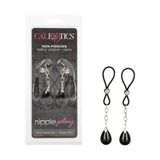 CalExotics Novelties Nipple Play Non-Piercing Jewelry, Onyx/Black