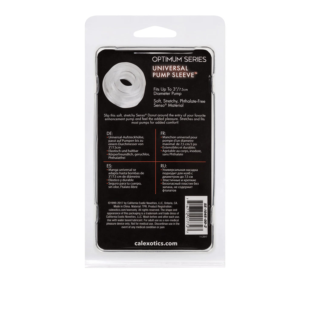 California Exotics Universal Sleeve For Pumps, Package May Vary