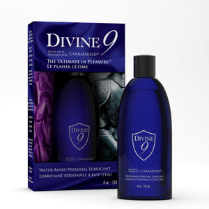 Divine 9 Personal Lubricant made with carraShield