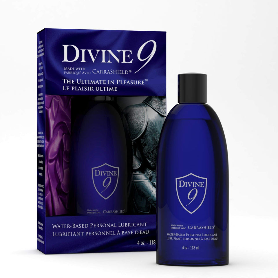 Divine 9 Personal Lubricant made with carraShield
