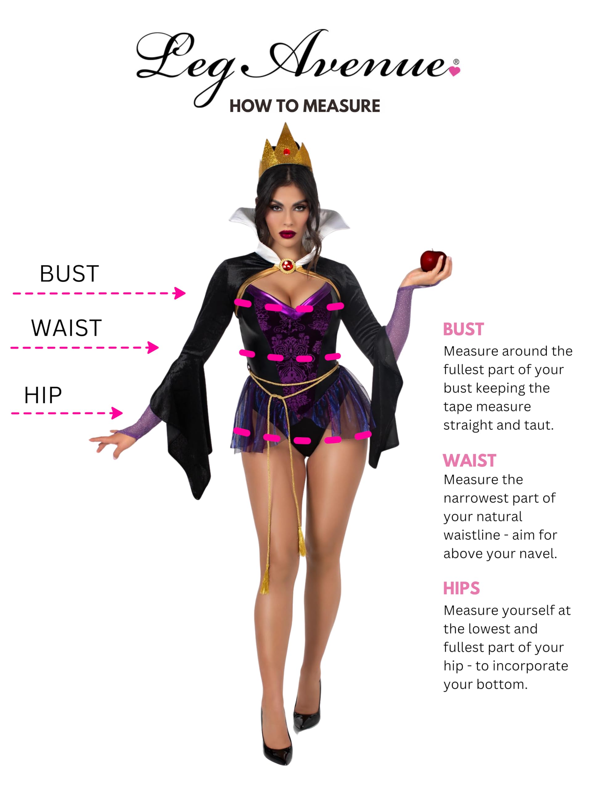 4 PC Poison Apple Queen, includes snap crotch bodysuit with velvet brocade detail and iridescent skirt, velvet shrug with jewel