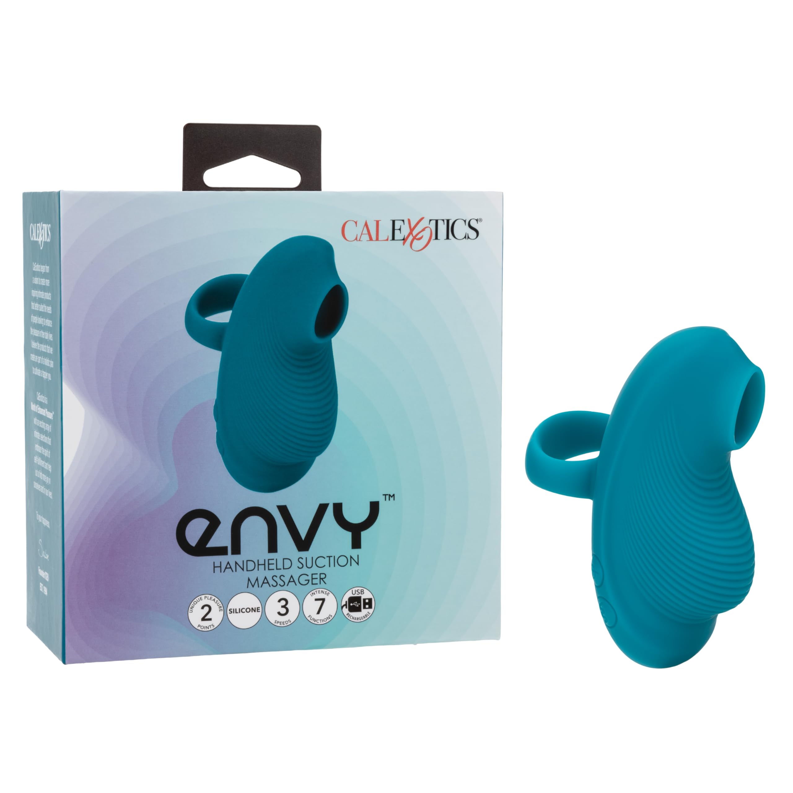 Envy Handheld Suction Massager - Blue