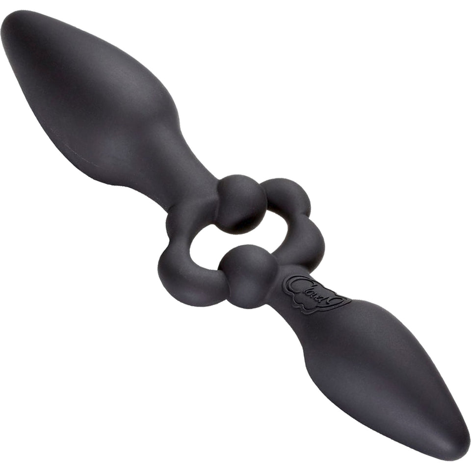 (D) Pro Sensual Oversized Doub Dare Dual Anal Plug Black