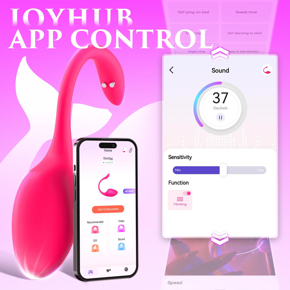 ECRVOM Sex Toys Vibrator for Women Men - Wearable Panty Dildo Vibrators with 9 Vibrations, G spot Clitoral Anal Vibrators, Rose