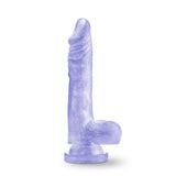 8.5'' Realistic Translucent Long Dildo - Cock And Balls Dong - Suction Cup Harness Compatible - Sex Toy For Women - Sex Toy For