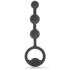 Fifty Shades Of Grey Carnal Bliss Black Silicone Anal Pleasure Beads - Petite Size - 3.5 Inch