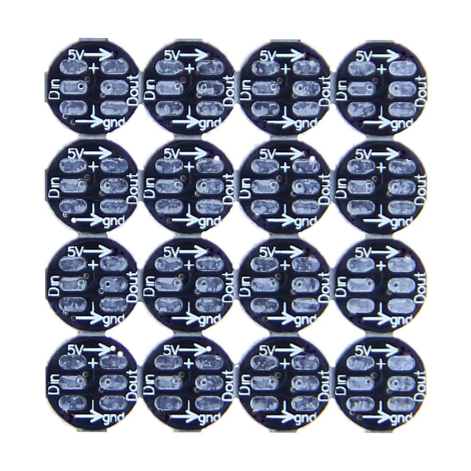 Alitove 100Pcs Ws2812B Addressable 5050 Smart Rgb Led Pixel Light On Black Heat Sink Pcb Board 5V Dc Compatible With Raspberry P