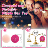 lvhua Nipple Toys Nipple Vibrator, Nipple Clamps Sex Pleasure Women with 10 Vibration Modes, Silicone Lightweight Invisible Nipp
