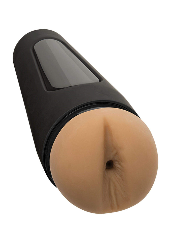 Doc Johnson Man Squeeze - Twink - Squeeze Plate For Precise Pressure - Twist End Cap To Control Suction - Discreet Premium Stroker - Male Masturbator, Ass, Vanilla