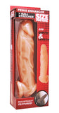 Size Matters Realistic Flesh Penis Enhancer Dildo And Ball Stretcher