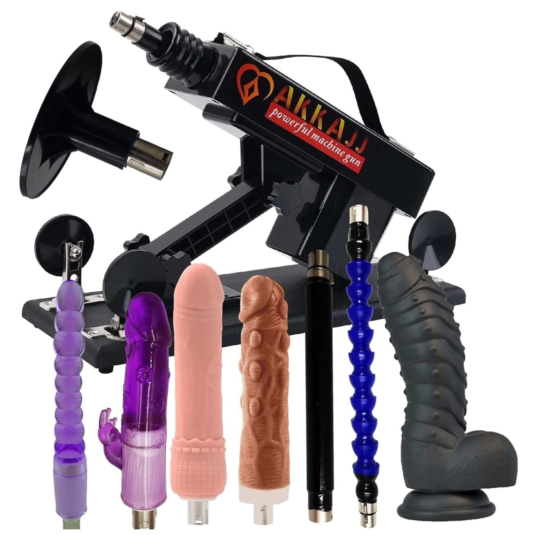 AKKAJJ Sex Machine Dildo Machine for Men and Women, Powerful Automatic Thrusting Machine,Hands Free Dildos with Multi-Angle Adju
