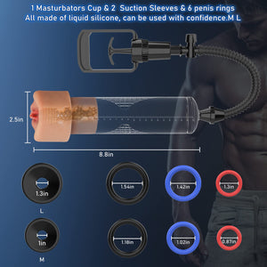 Vacuum Penis Pump Male Sex Toys for Men Manual Penis - Pumps & Enlargers, Yeqiz Penis Enlargement for Men Stronger Bigger Erecti