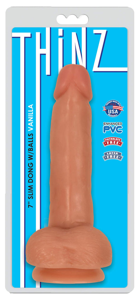 Thinz 7In Slim Dong W/Balls Vanilla