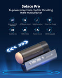 Lovense Solace Pro Automatic Male Masturbator,App Remote Control Thrusting Blowjob Machine with Immersive AI/VR Experience Adjus