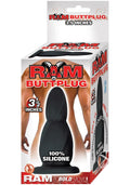 Ram Butt Plug, Black, 4 Inch