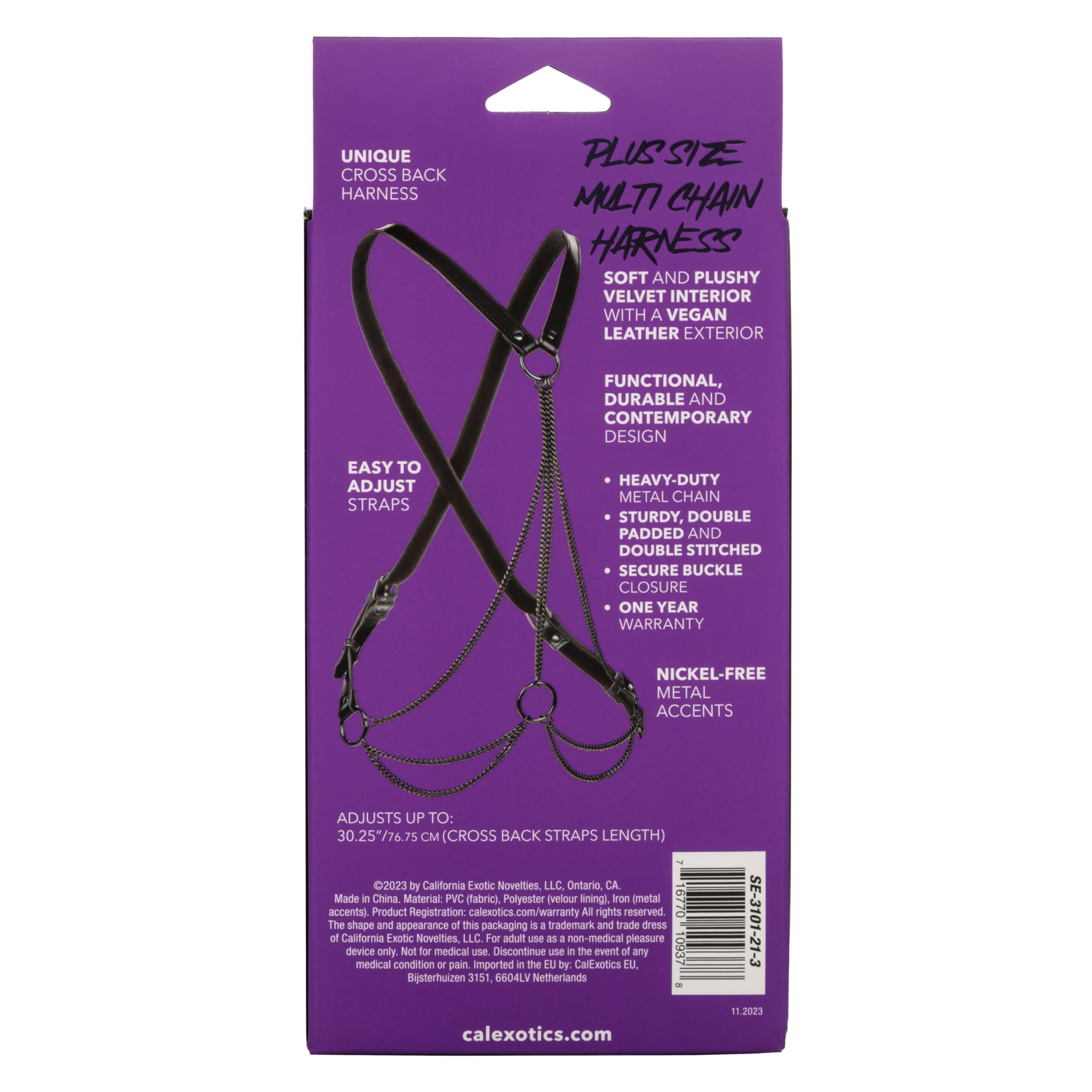 Euphoria Multi Chain Harness Plus Size