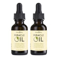 Earthly Body Miracle Oil, 1 fl. oz. - 2 Pack - 100% Natural Tea Tree Oil, Hemp Seed Oil & Vitamin E - Moisturizer, Calms Skin Ir