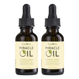 Earthly Body Miracle Oil, 1 fl. oz. - 2 Pack - 100% Natural Tea Tree Oil, Hemp Seed Oil & Vitamin E - Moisturizer, Calms Skin Ir