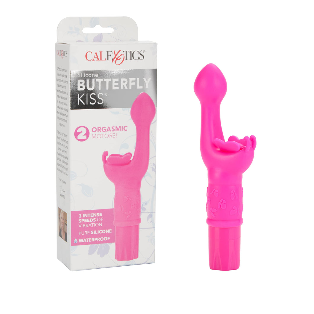 CalExotics Novelties Silicone Butterfly Kiss, Pink, 0.28 Pound