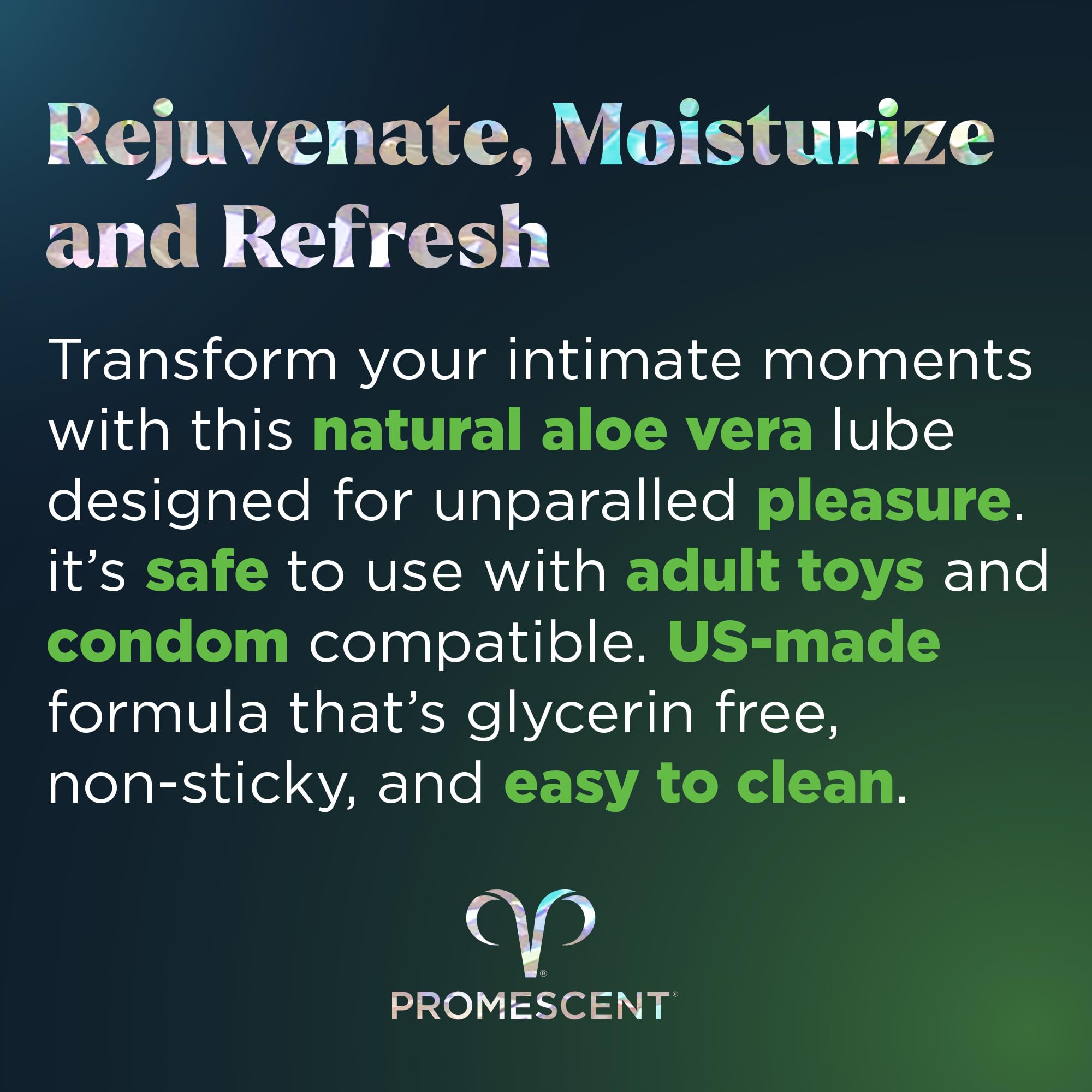 Promescent Organic Lube for Sex with Natural Ingredients, Premium Personal Lubricant Sex Gel for Couples, Personal Lube, Condom