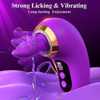 Gasevimo Sex Toys for Women Vibrator - 5IN1 Adult Toys Sucking Vibrator Rose Sex Toy, 3 Sucking, 9 Tongue Licking & Vibrating Se