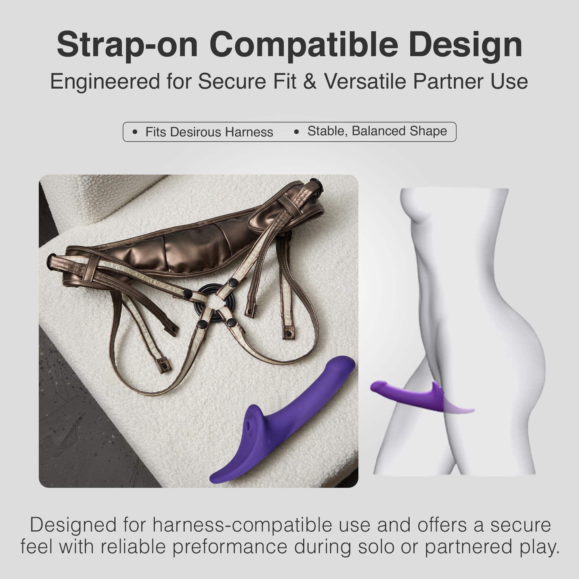 Strap-On-Me Multi Orgasm Dildo Medium Pu