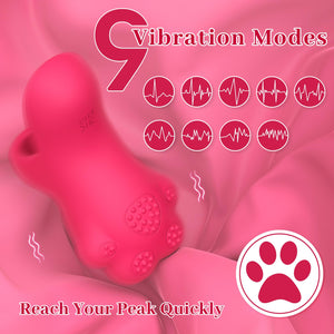 Finger Sex Toys Vibrator for Women, STUKUNI Cat Paw Shape Bullet Vibrator G-Spot Clitoral Stimulator with 9 Vibrations Finger Ad