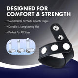 Blush Performance Silicone 3 Snap Cock Ring Strap - Universal Fit