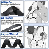 BDSM Breast Sex Bondage Restraints - B to D Cup Boobs Leather Sexy Harness for Women Body, BDSM Kit Chest Restraints Bra Binding