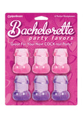 Bundle Bp Pecker Shotglasses 6Pc And 2 Pack Of Pink Silicone Lubricant 3.3 Oz