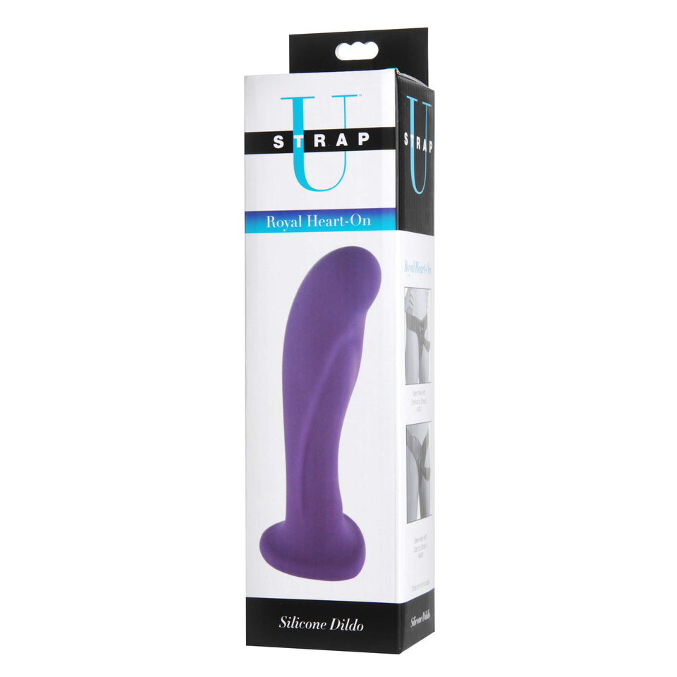 Strap U Royal Heart On Silicone Dildo Harness