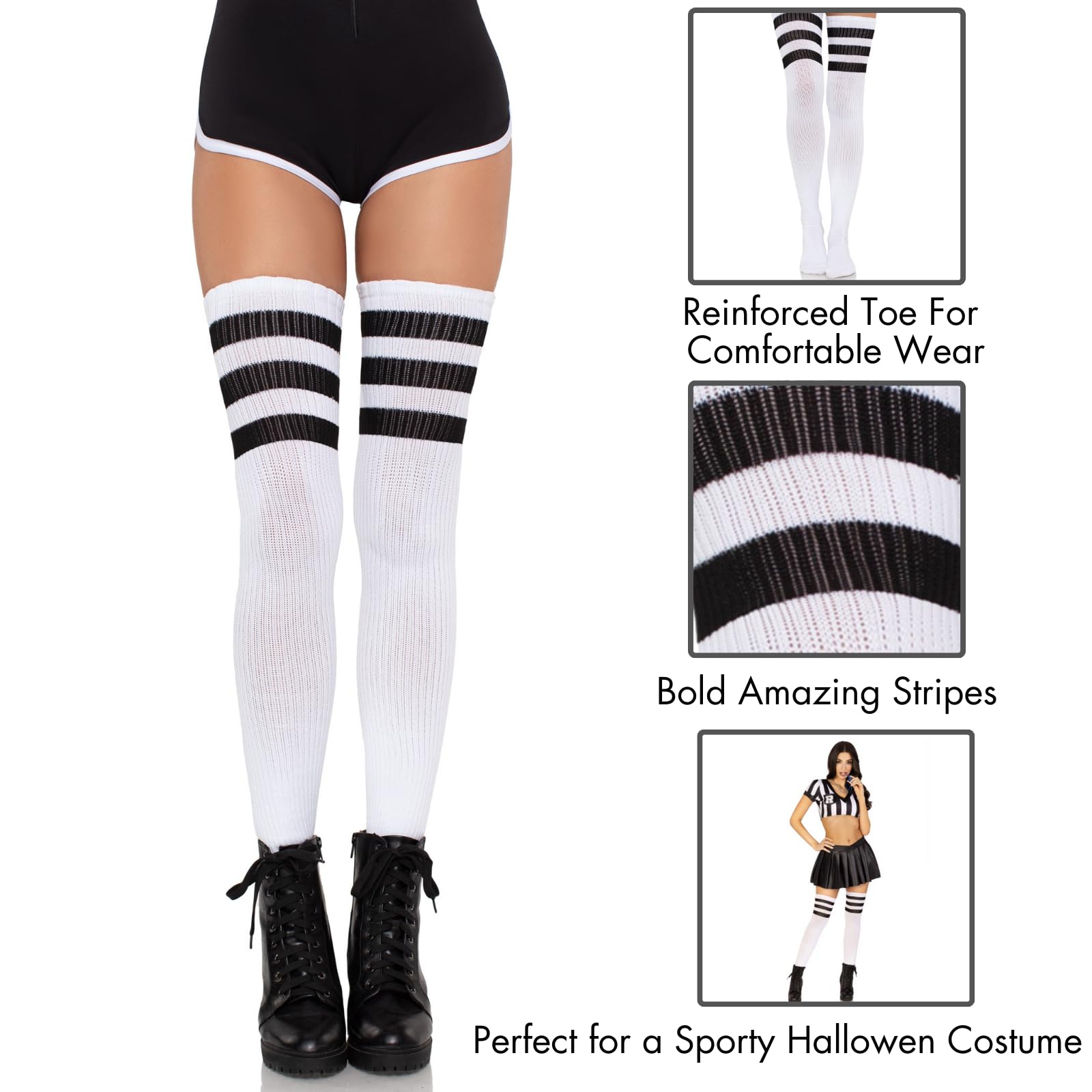 Athlete Thigh Hi W/ 3 Stripe T
