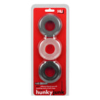 Hunkyjunk Huj3 C-Ring 3 Pk - Tar  Multi