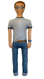 FUN Delivery Man Akin: 6-Foot Inflatable Talking Boyfriend Husband - Funny Gag Gift for Bachelorette Parties, Valentine's Day, o