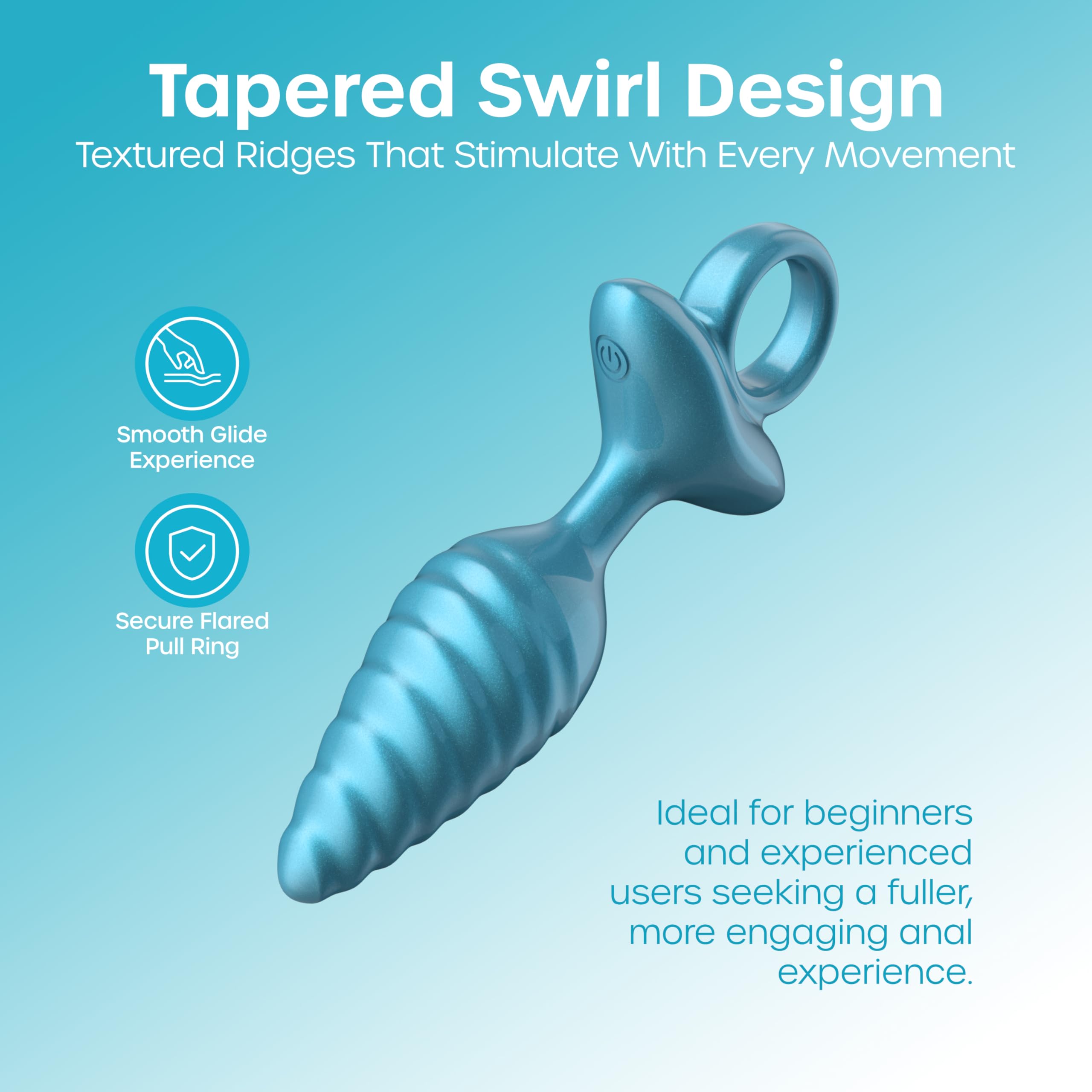 Luv Inc Tr59 Taper Swirl RingLuvPlug Blu