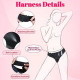 G Spot Vibrator Strap On Dildo, Adjustable Harness Dildos with 7 Vibration Modes, Remote Control Vibrators Panty Clitoral Double