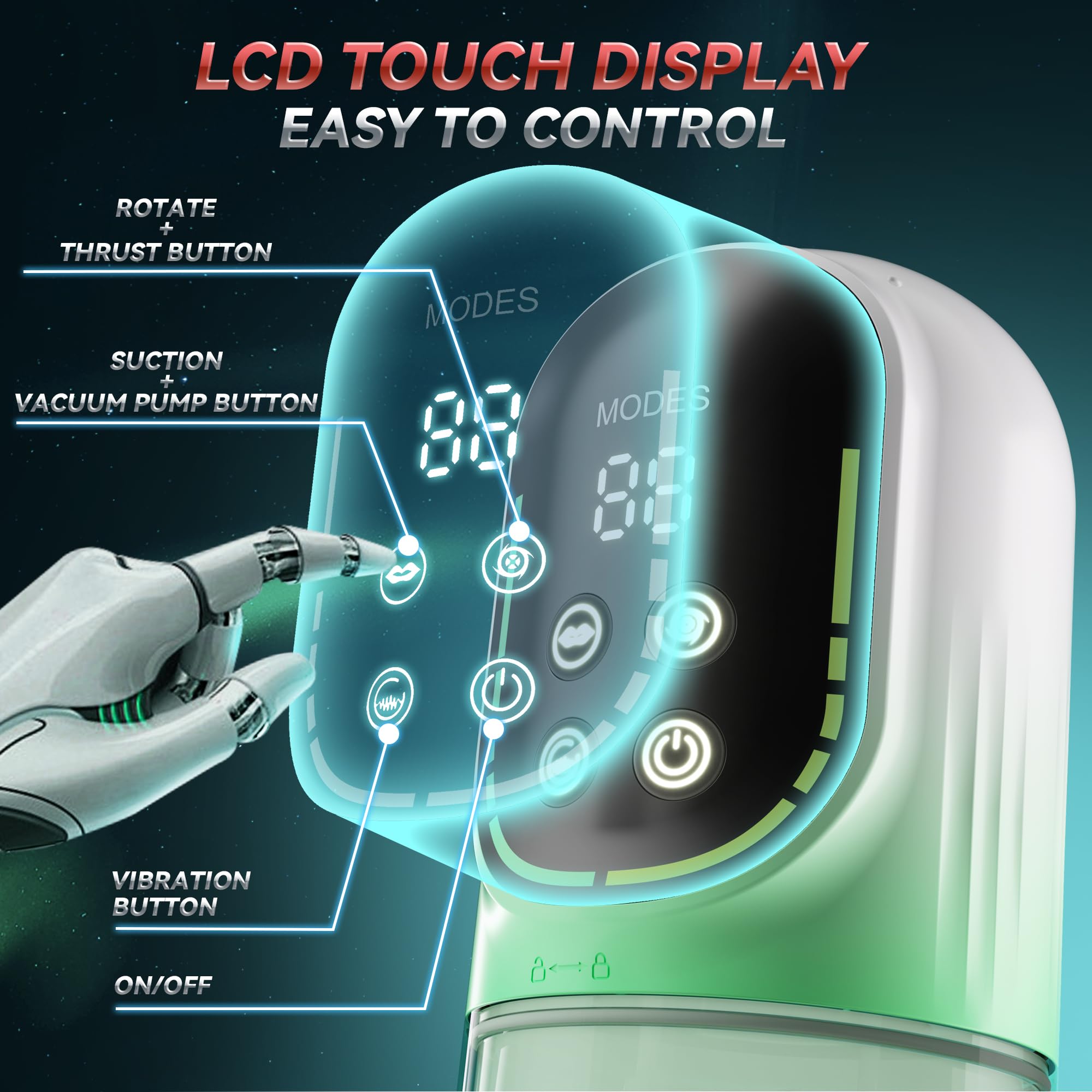 Automatic Male Masturbator Penis Pump, Male Sex Toys for Men Sex Toy Adult Toys Pocket Pussy Stroker Masturbators with 3 Pump &