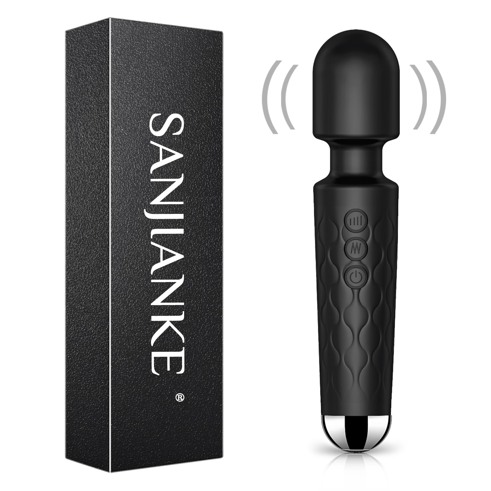SANJIANKE Vibrator Wand,Adult Sex Toy, G Spot Dildo, Clit Vibrator, Sex Vibrators,Clitoris Stimulation,with 8 Speeds & 20 Patter