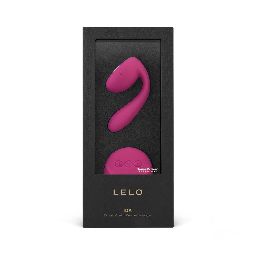 Lelo Ida The World'S First Rotating And Vibrating Remote-Controlled Couples' Vibrator, Cerise