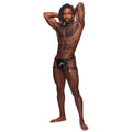 Male Power 550-266 Leather Scorpio Thongs Black