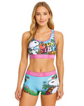 COCO BRANDS Womens Underwear Set - 2 Piece Racerback Sports Bras for Women & Boy Shorts Womens Bra and Panty Set (S-XL), Size Me