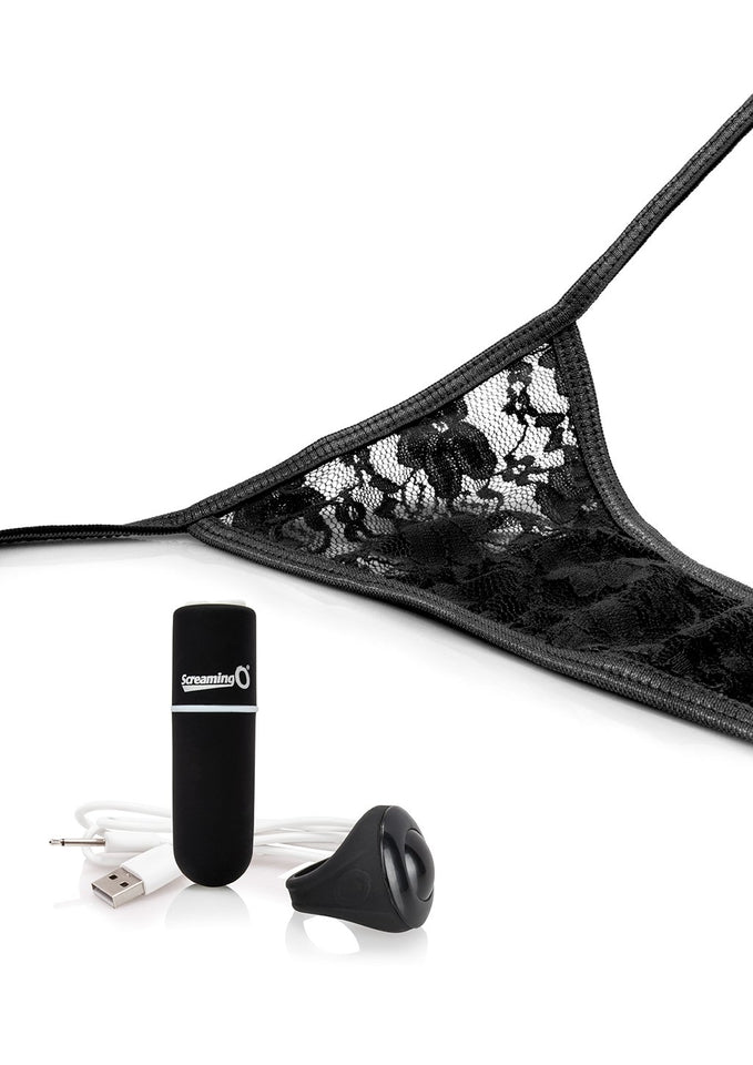 Screaming O My Secret Charged Remote Control Panty Vibe | Female Vibrator (Black)