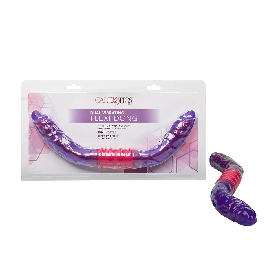 California Exotics Dual Vibrating and Pulsating Flexi-Dong