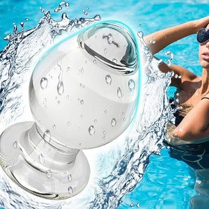 FST Large Anal Plug Crystal Mushroom Shape Butt Plug Glass Massage Bum Plug Sex Toys for Women Men Masturbation Transparent
