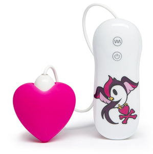 (D) Tokidoki 7 Function Silico Pink Heart Clitoral Vibrator (Net)