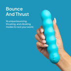 Hello Cake Bounce Vibe - Personal Massager with 16 Bouncing, Thrusting & Vibrating Modes - Body-Safe Silicone - Shower Ready, Re
